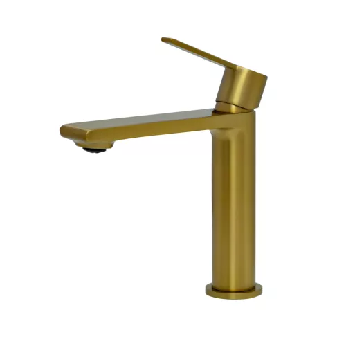 Смеситель для раковины AVS Elegant брашированное золото, Выбрать цвет: Брашированное золото, изображение 12