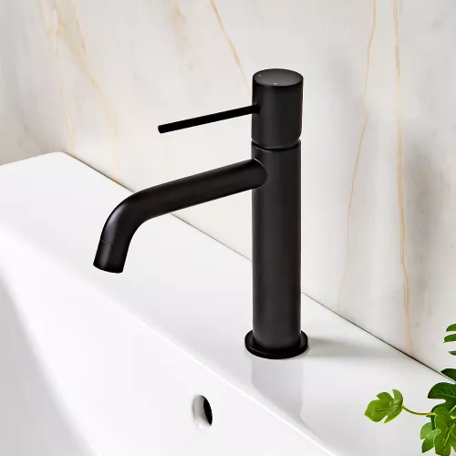 Смеситель для раковины AVS Slimmer черный матовый, Выбрать цвет: Черный, изображение 7