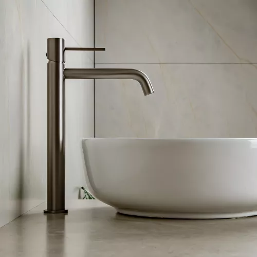 Смеситель для раковины AVS Slimmer высокий, оружейная сталь, Выбрать цвет: Оружейная сталь, изображение 7