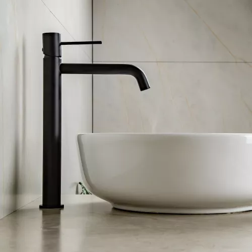 Смеситель для раковины AVS Slimmer высокий, черный матовый, Выбрать цвет: Черный, изображение 10