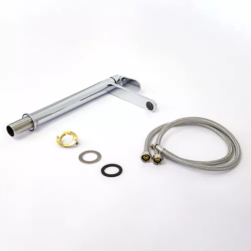 Смеситель для раковины AVS Beauty высокий, хром, изображение 16