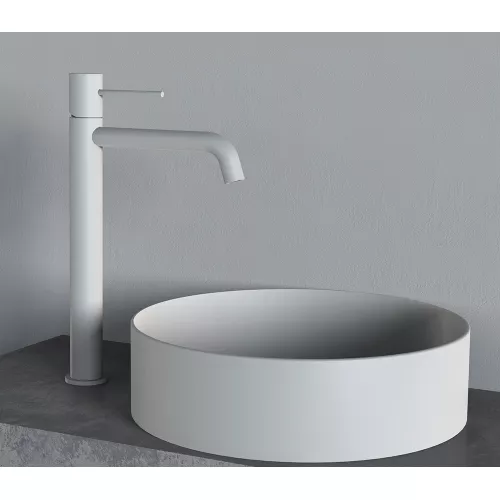 Смеситель для раковины AVS Slimmer высокий, белый матовый, Выбрать цвет: Белый, изображение 8