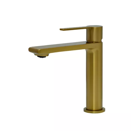 Смеситель для раковины AVS Elegant брашированное золото, Выбрать цвет: Брашированное золото, изображение 10