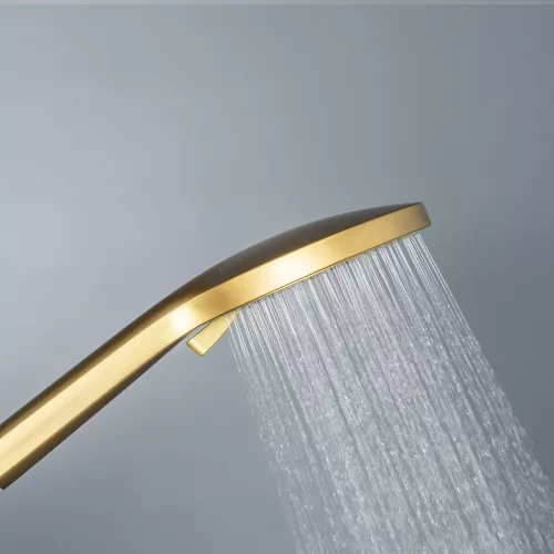 Душевая стойка AVS Elegant брашированное золото, изображение 14