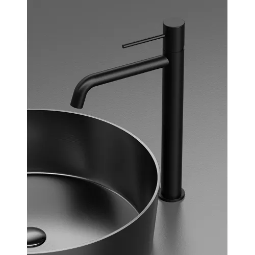 Смеситель для раковины AVS Slimmer высокий, черный матовый, Выбрать цвет: Черный, изображение 6