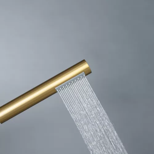Смеситель для ванны с душем AVS Slimmer брашированное золото, Выбрать цвет: Брашированное золото, изображение 15