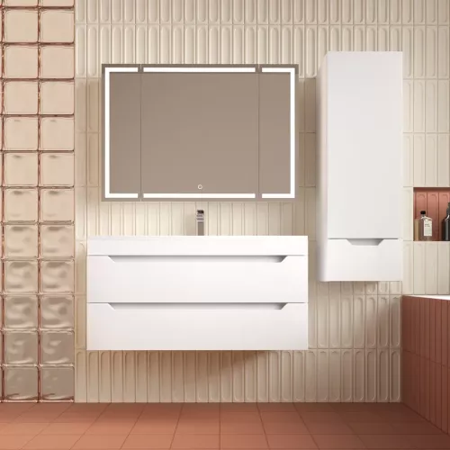 Пенал Style line "Остин" 36 см подвесной 1 ящик белый эмаль PLUS, Тип: Пенал подвесной, Выбрать цвет: Белый, изображение 6