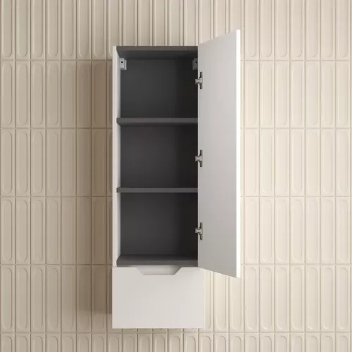 Пенал Style line "Остин" 36 см подвесной 1 ящик белый эмаль PLUS, Тип: Пенал подвесной, Выбрать цвет: Белый, изображение 3