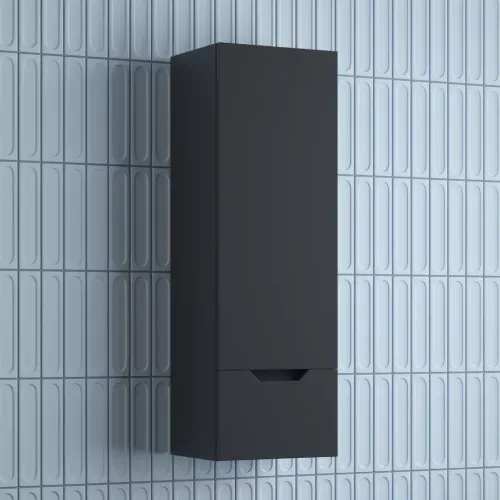 Пенал Style line "Остин" 36 см подвесной 1 ящик графит эмаль PLUS, Тип: Пенал подвесной, Выбрать цвет: Графит, изображение 2