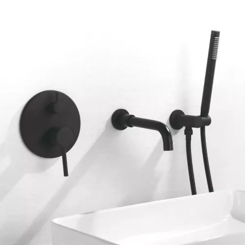 Смеситель для ванны и душа скрытого монтажа ACWEN 80073GG графит, изображение 10