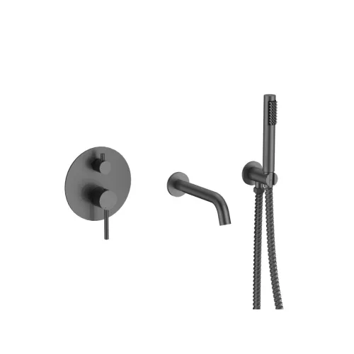 Смеситель для ванны и душа скрытого монтажа ACWEN 80073GG графит, изображение 7