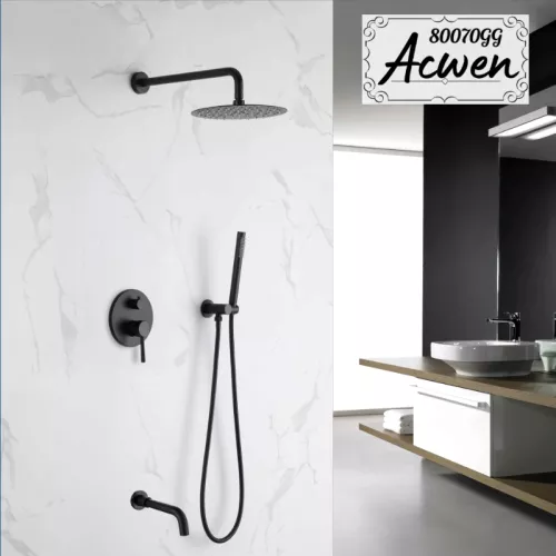 Душевая система встраиваемая ACWEN 80070GG графит, изображение 2