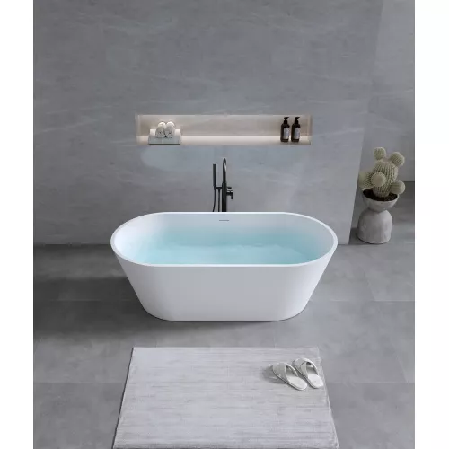 Timo Ванна из искусств. камня solid ELISSA, Выбрать размер: 150х75, изображение 8