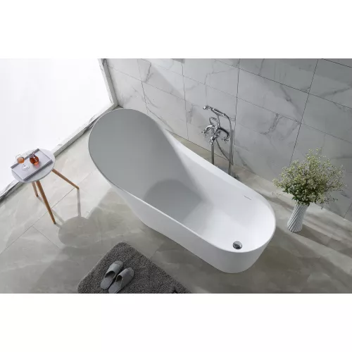 Timo Ванна из искусств. камня  solid KIRSTI1785L/R, Выбрать размер: 178х76, Ориентация: левая, изображение 4