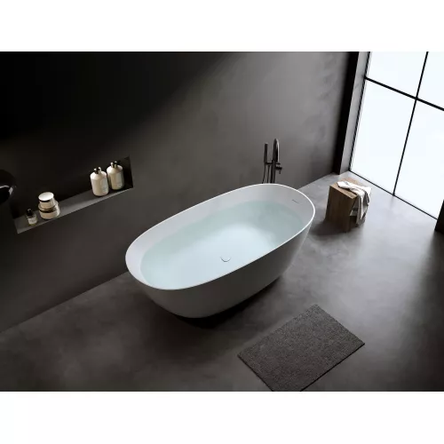 Timo Ванна из искусств.камня solid SATU, Выбрать размер: 155х78, изображение 5