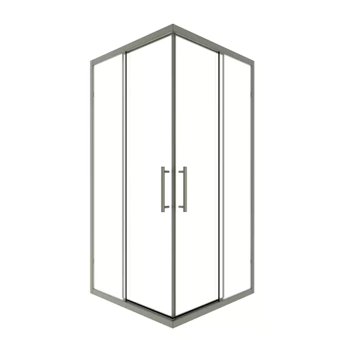 Timo Душевой угол TKSS-90-100/13C-8, раздвиж , проф никель, стекло проз 8 мм, Цвет профиля: Серый, Выбрать размер: 90х90, изображение 3