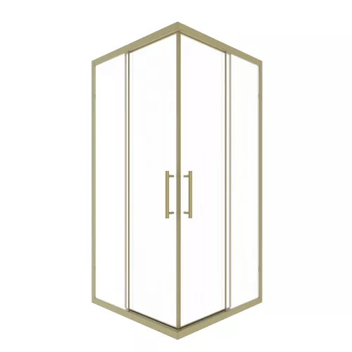 Timo Душевой угол TKSS-90-100/17C-8, раздвиж ,проф мат золото, стекло проз 8 мм, Цвет профиля: Золото, Выбрать размер: 90х90, изображение 3