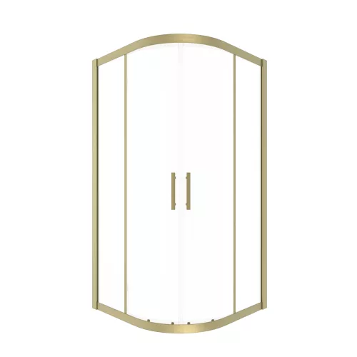 Timo Душевой угол TPSS-90-100/17C-8, раздвиж, проф мат золото, стекло проз 8 мм, Цвет профиля: Золото, Выбрать размер: 90х90, изображение 3