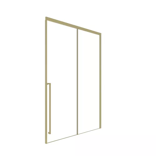 Timo Душевая дверь TDSS-/17C-8L/R, раздвиж , проф мат золото, стекло проз 8 мм, Цвет профиля: Золото, Выбрать размер: 120, Ориентация: левая, изображение 3