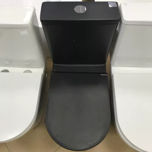 Унитаз-компакт AVS Сити безободковый, черный матовый, изображение 3