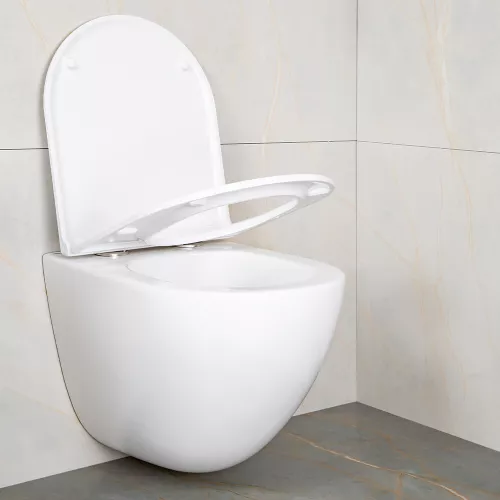 Унитаз подвесной AVS Атлант безободковый, белый, изображение 7