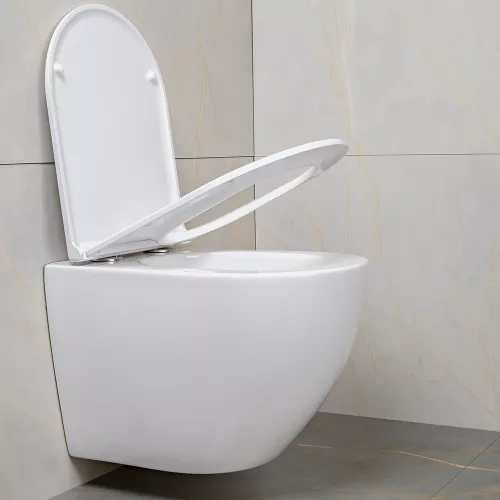 Унитаз подвесной AVS Метрополь безободковый, белый, изображение 9