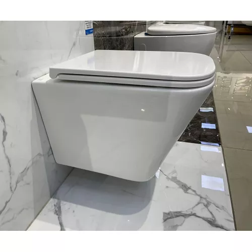 Унитаз подвесной AVS Модерн безободковый, белый, изображение 3