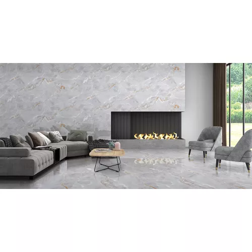 Керамогранит AVS Edonyx Grey 60x120 полированный, Выбрать цвет: Серый, изображение 2