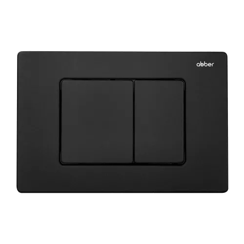 Комплект ABBER унитаз AC1100MB черный матовый с инсталляцией AC0105 и кнопкой , биде AC1150MB с инсталляцией AC0101P, Цвет кнопки: Черный, Выбрать цвет: Черный, Внешний вид: квадратная кнопка, изображение 6