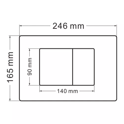 Комплект подвесной унитаз ABBER Rechteck AC1201 белый с инсталляцией AC0105 и кнопкой  хром, Цвет кнопки: Хром, Выбрать цвет: Белый, Внешний вид: квадратная кнопка, изображение 8