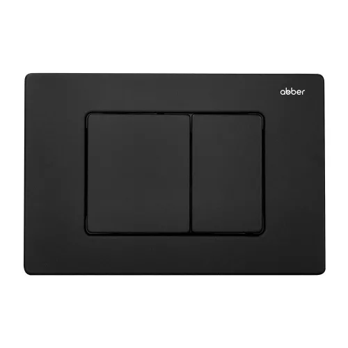 Комплект подвесной унитаз ABBER Rechteck AC1201 белый с инсталляцией AC0105 и кнопкой черный матовый, Цвет кнопки: Черный, Выбрать цвет: Белый, Внешний вид: квадратная кнопка, изображение 6