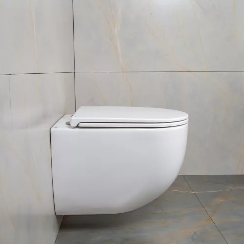 Унитаз подвесной AVS Спутник 801-0038-P-T2-GW безободковый, белый, Выбрать цвет: Белый, изображение 7