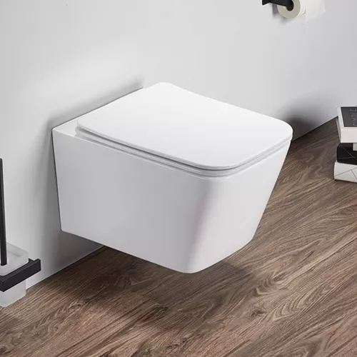 Унитаз подвесной AVS Вектор безободковый, белый, изображение 2