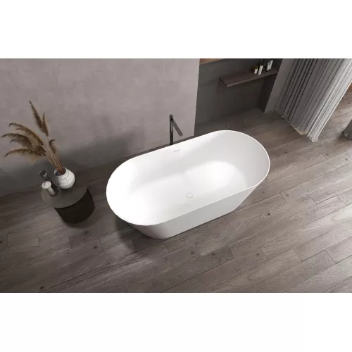 Ванна из искусственного камня ABBER Stein AS9605 белая матовая, изображение 5