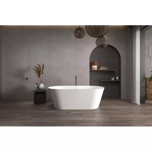 Ванна из искусственного камня ABBER Stein AS9626 белая матовая, изображение 3