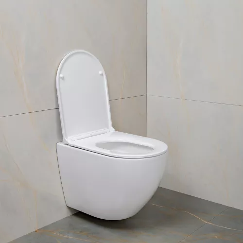 Унитаз подвесной AVS Метрополь безободковый, белый, изображение 4