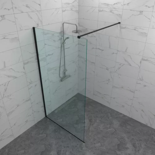 Душевая перегородка Triton Плано 80/100 Блэк, Цвет профиля: Черный, Выбрать размер: 100, изображение 2