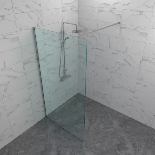 Душевая перегородка Triton Плано 80/100 Хром, Цвет профиля: Хром, Выбрать размер: 80, изображение 2