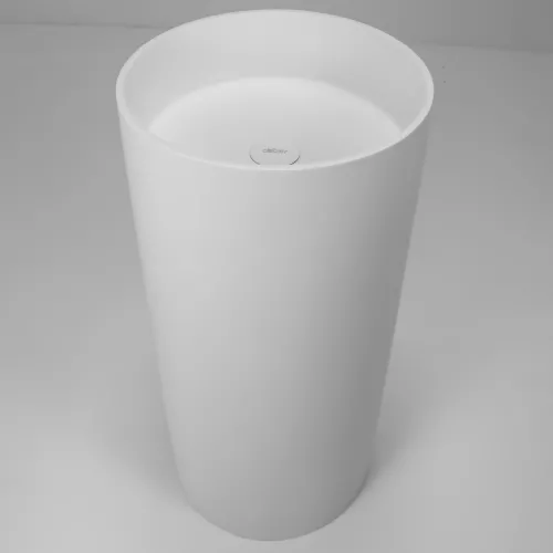 Раковина отдельностоящая ABBER Stein AS2516 белая матовая, изображение 5