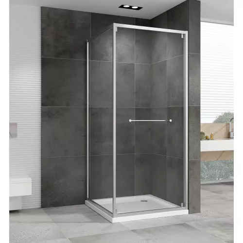 Душевой уголок ABBER Schwarzer Diamant AG0A090, Цвет профиля: Хром, Выбрать размер: 90х90, изображение 2