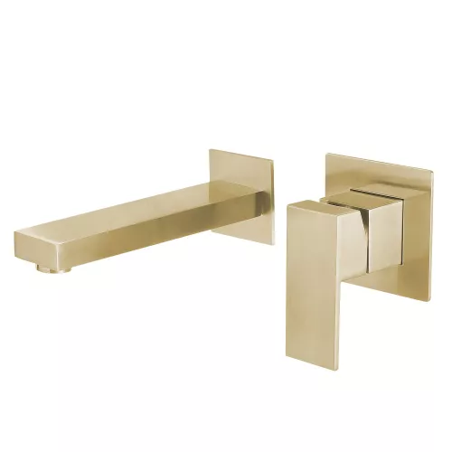 Смеситель ABBER Daheim AF8212G для раковины скрытого монтажа, золото матовое, Выбрать цвет: Золото матовое