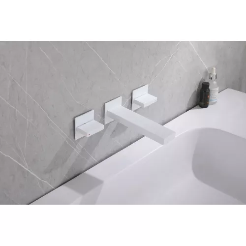 Смеситель ABBER Daheim AF82122W для раковины скрытого монтажа, белый матовый, Выбрать цвет: Белый матовый, изображение 2