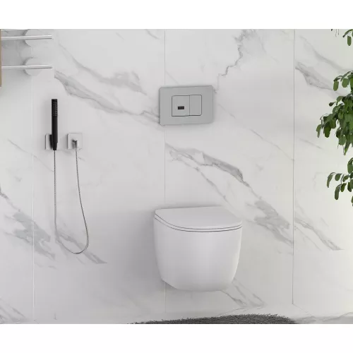 Кнопка смыва сенсорная ABBER AC0122S хром глянцевый, Выбрать цвет: Хром, изображение 3