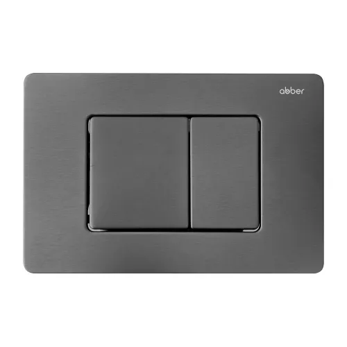 Комплект подвесной унитаз ABBER Rechteck AC1201MB черный матовый с инсталляцией AC0105 и кнопкой никель, Цвет кнопки: Серый, Выбрать цвет: Черный, Внешний вид: квадратная кнопка, изображение 7