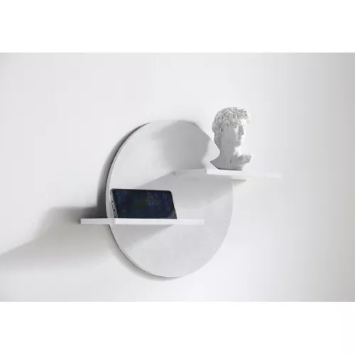 Полочка для ванной комнаты ABBER Stein AS1656 белая матовая, изображение 2