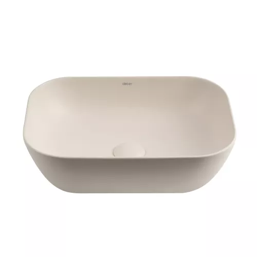 Раковина накладная ABBER Rechteck AC2200MBE светло-бежевая матовая, Выбрать цвет: Светло-бежевый матовый, изображение 2