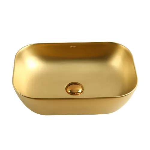 Раковина накладная ABBER Rechteck AC2200MMG золото матовое, Выбрать цвет: Золото матовое, изображение 2