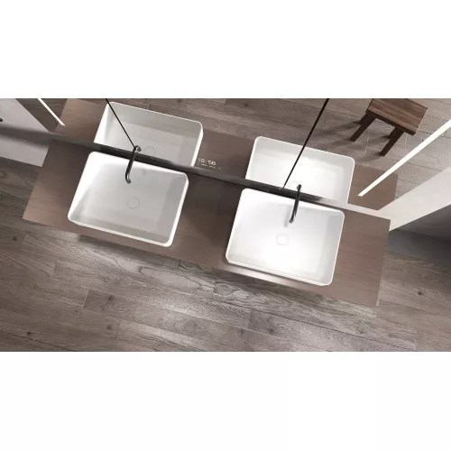 Раковина накладная ABBER Stein AS2629 белая матовая, изображение 2