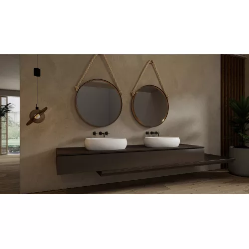 Раковина накладная ABBER Stein AS2632 белая матовая, изображение 3