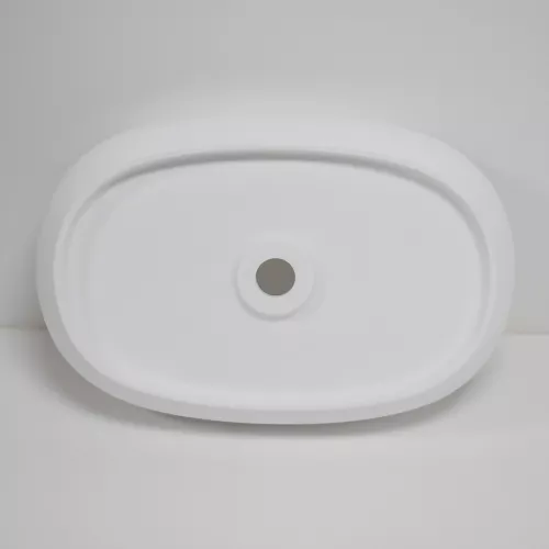 Раковина накладная ABBER Stein AS2632 белая матовая, изображение 5